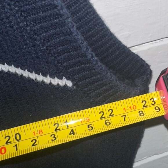 Nautica Men's Blue V-Neck Sweater Vest Vintage Dark Academia - Picture 5 of 5